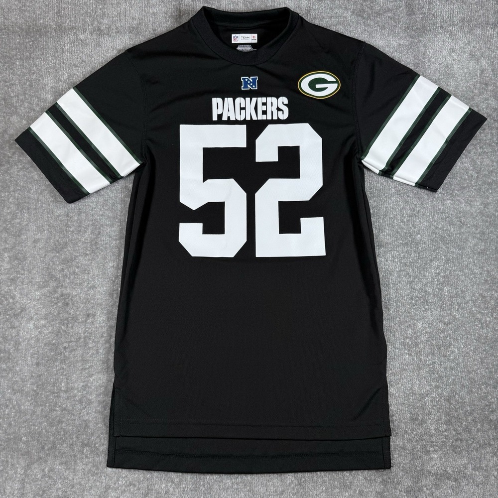 Green Bay Packers Clay Matthews Jersey Black‎ NFL Team Apparel #52 Small